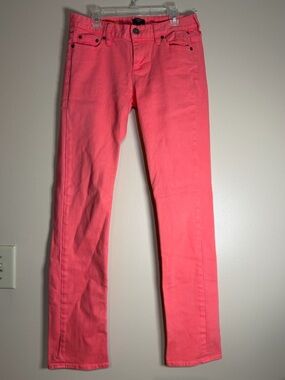 J. Crew matchstick Coral Pink Jeans